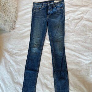 Rag & Bone Women's High Rise Skinny Jeans, Denim, Size 27